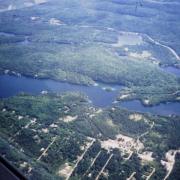 Vue aérienne du lac